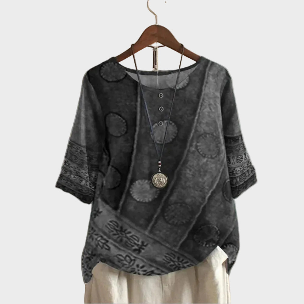 Valerie - Colourful boho top