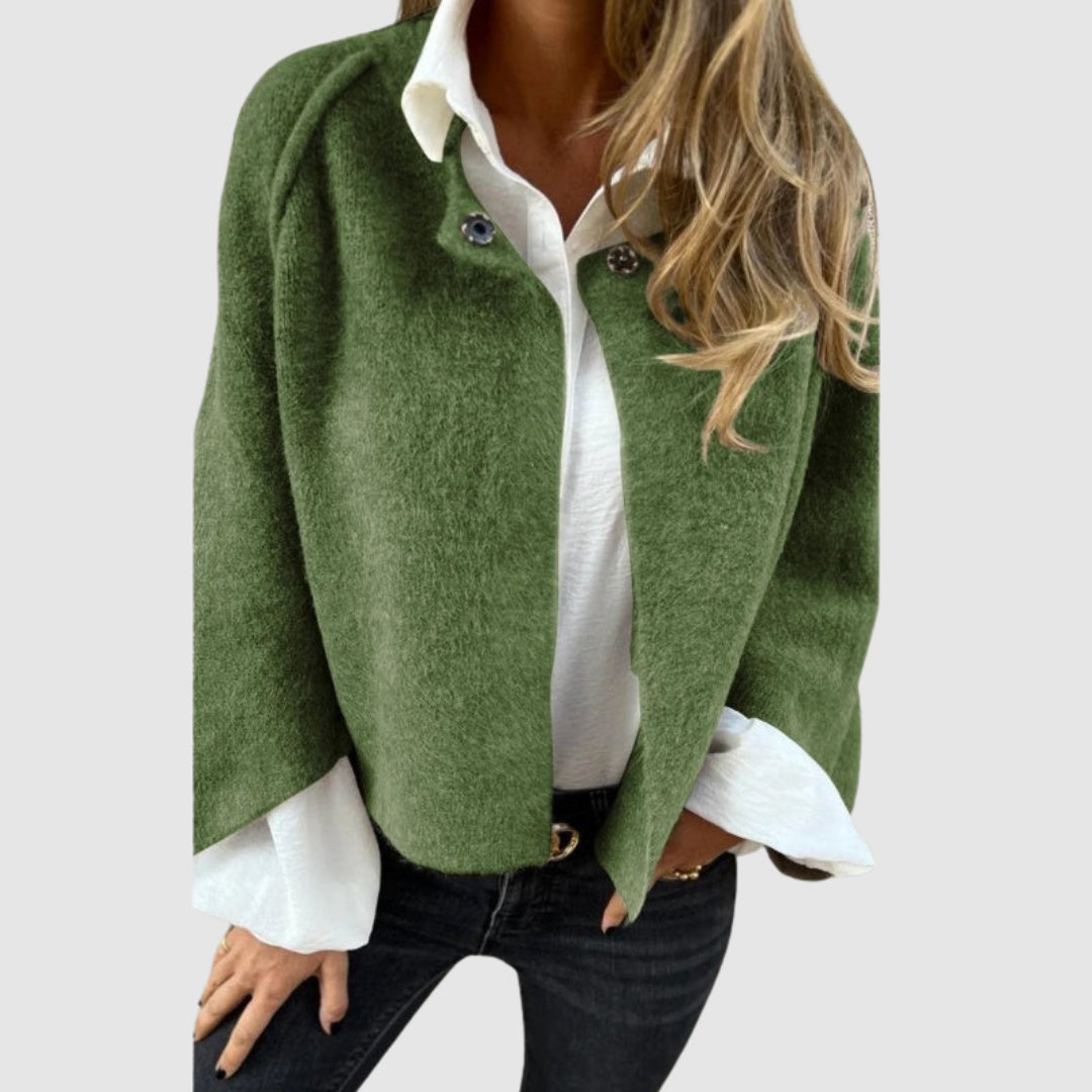 Jasmína - Coat with a loose neckline