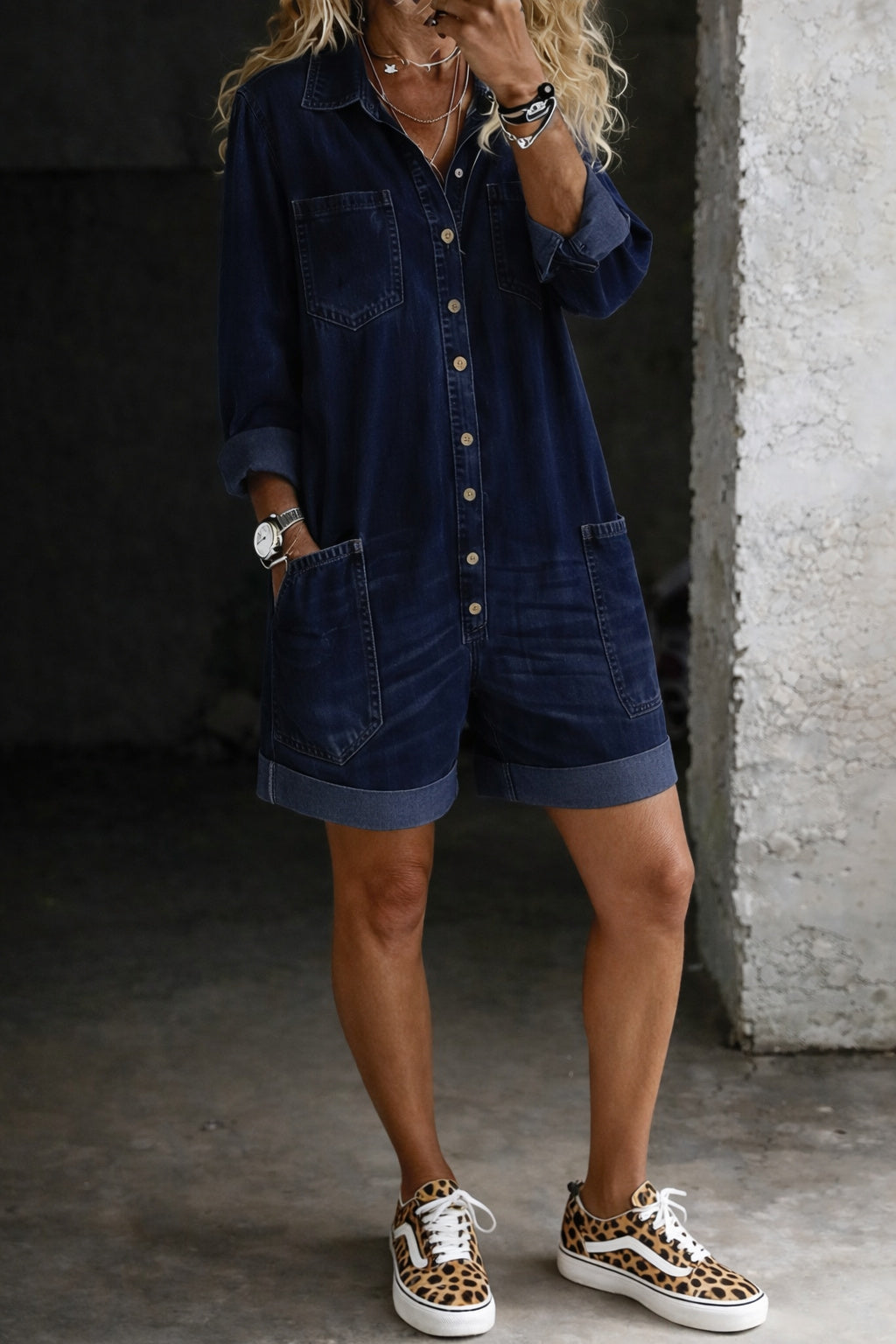 Natalia - Casual Jumpsuit Short Pants