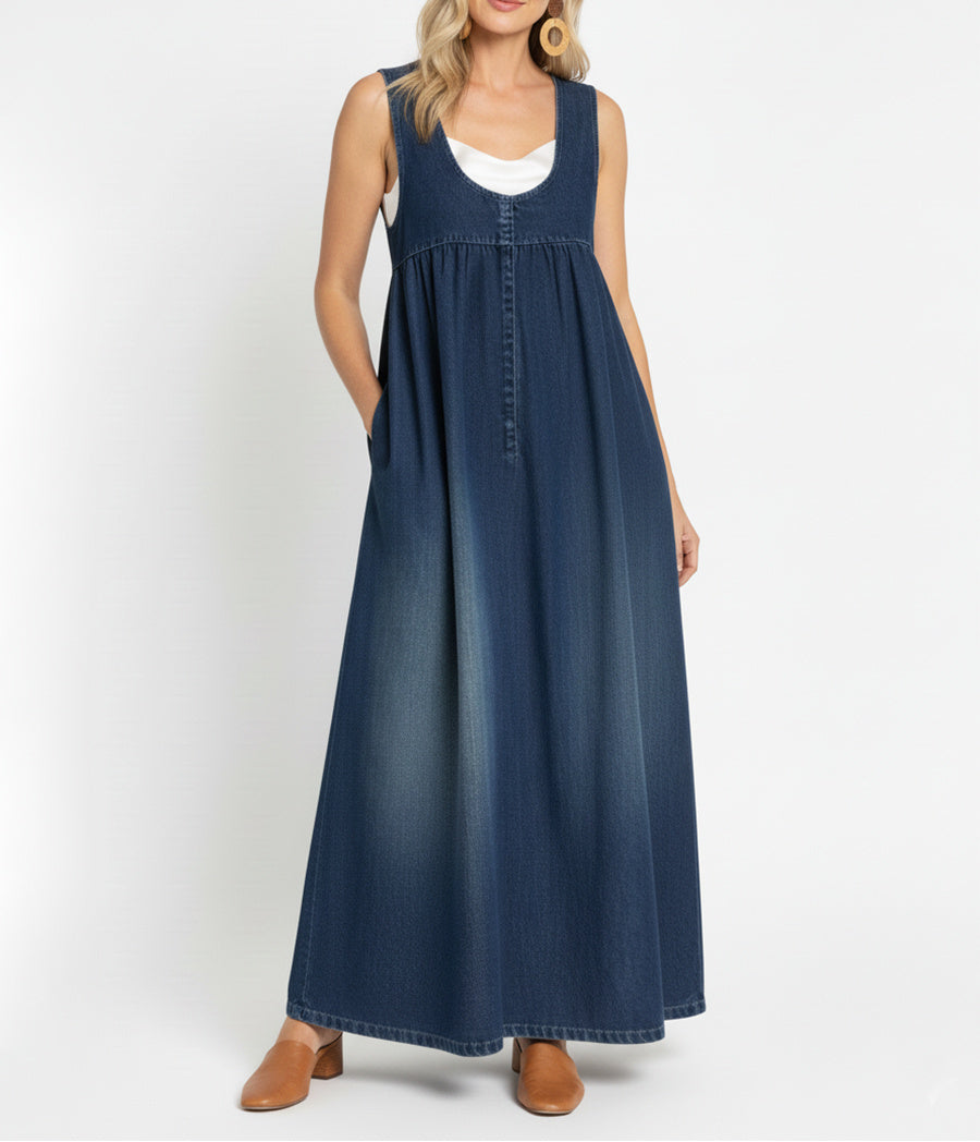 Iwona - Maxi Dress made of Vintage Denim