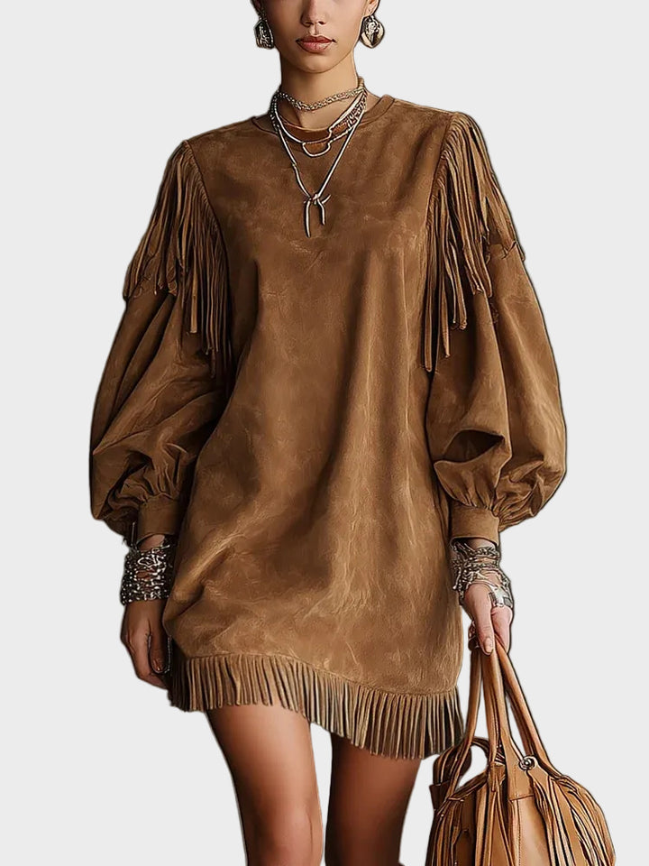 Vintage Mini Dress with Sleeves