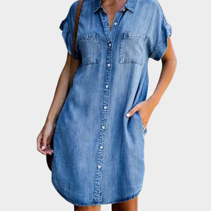 Anna - Loose denim dress