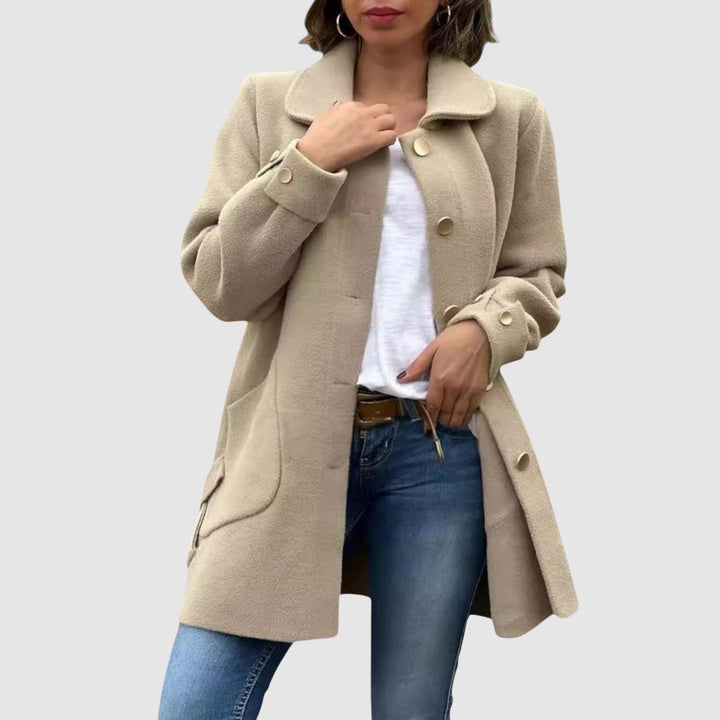 Martina - Classic oversize coat with buttons