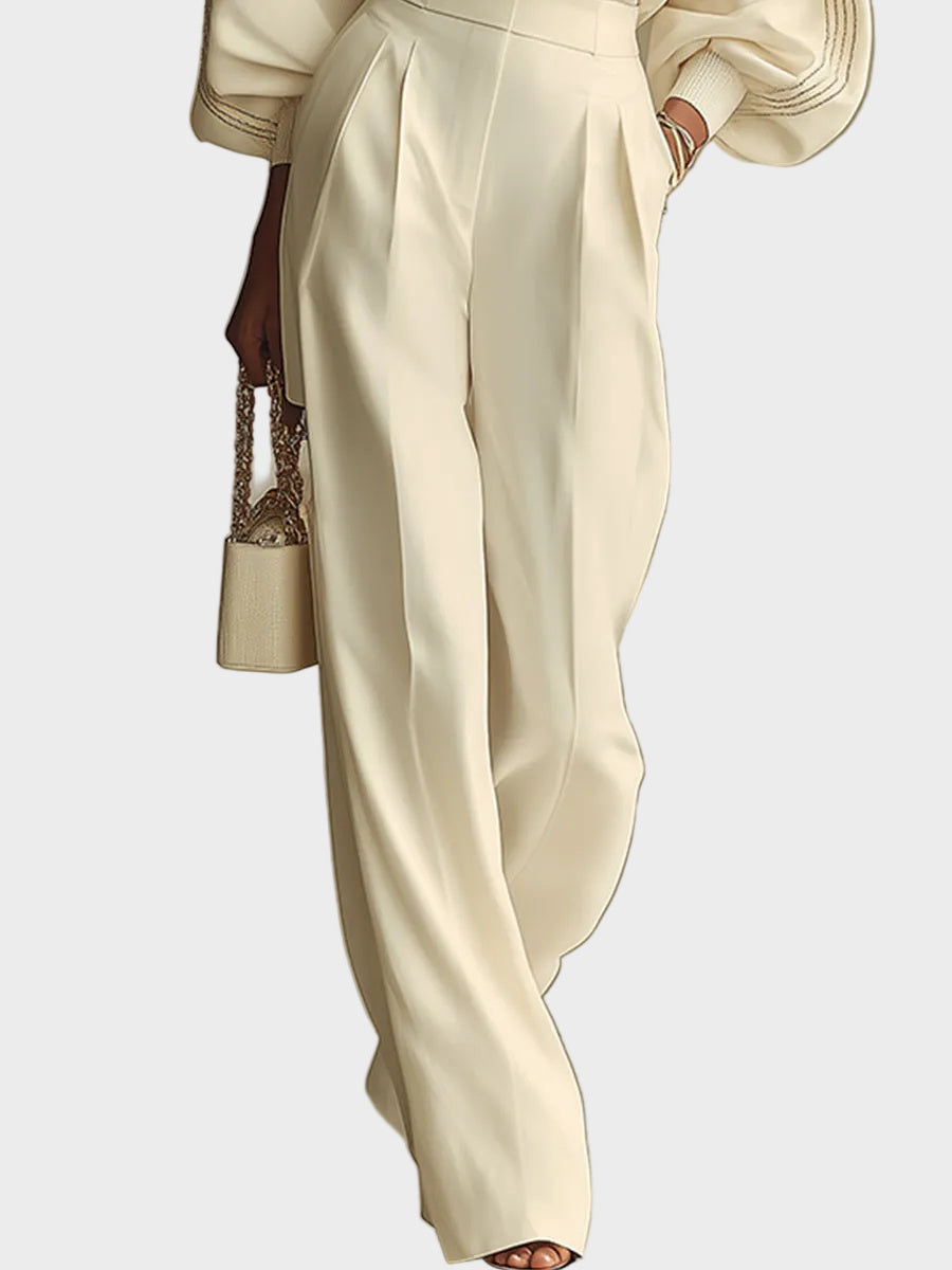 Selena – ribbed set with wide pants