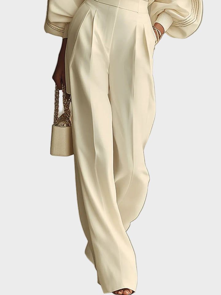 Selena – ribbed set with wide pants