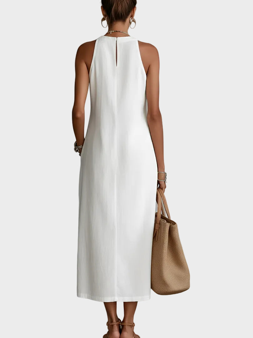 Jimena - linen midi dress