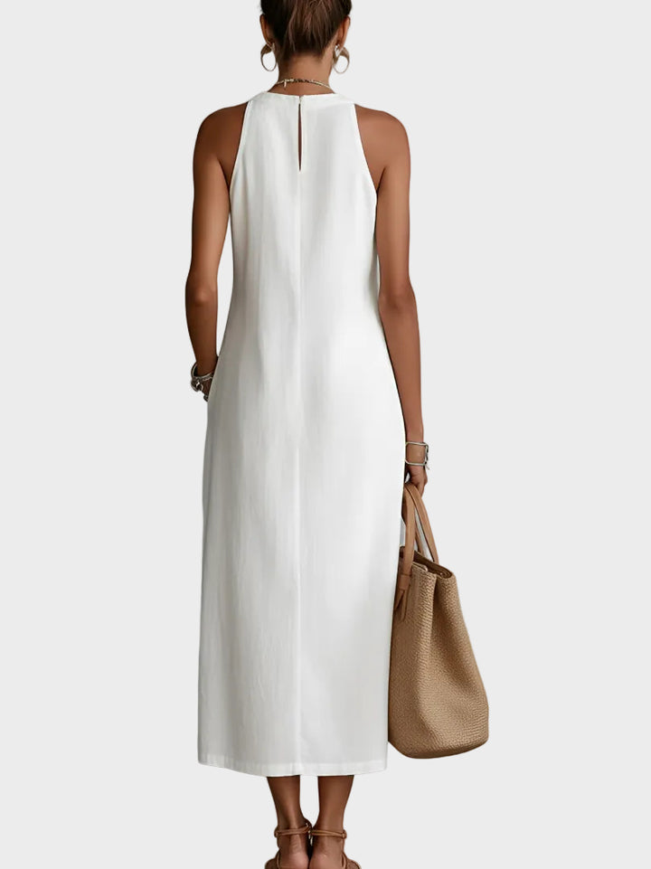 Jimena - linen midi dress