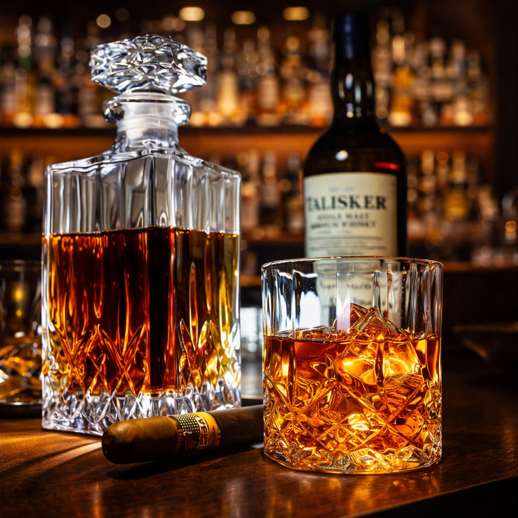 Whiskey Carafe - Set with Bottle and Glasses