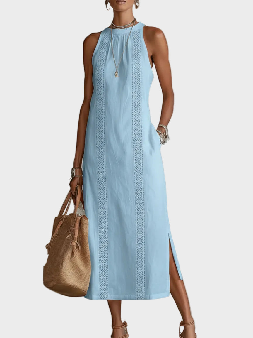 Jimena - linen midi dress