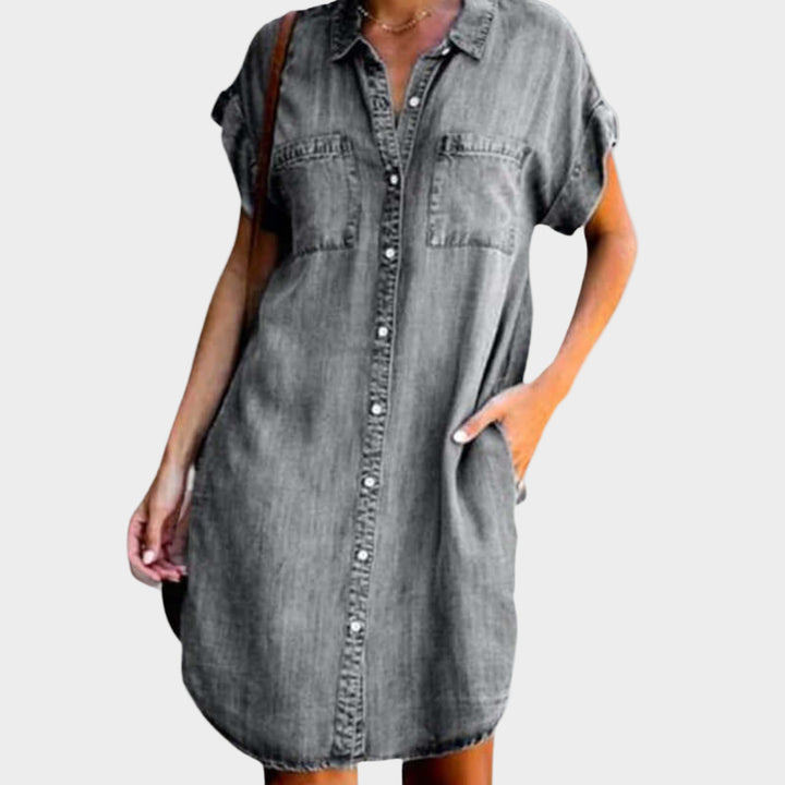 Anna - Loose denim dress