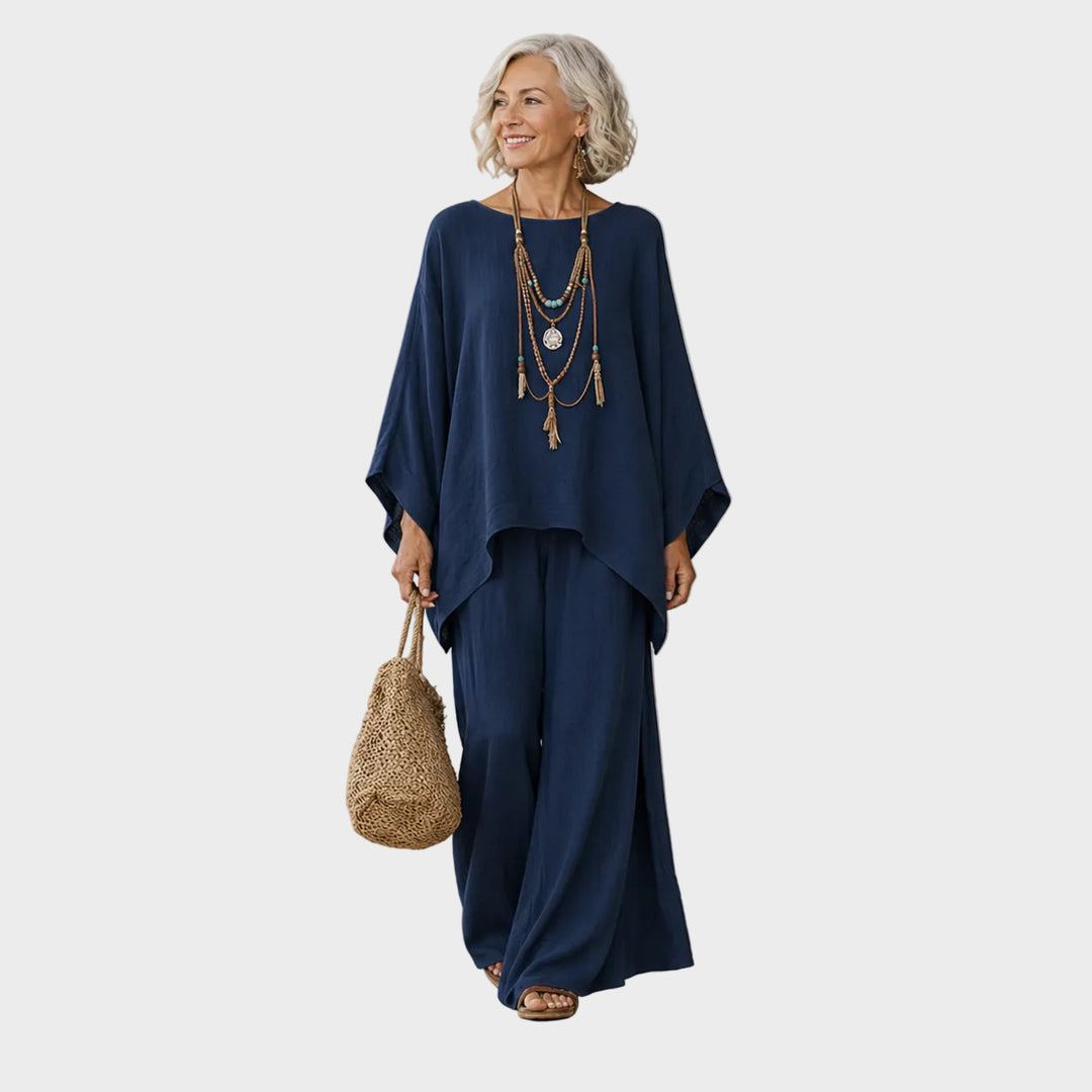 Beata - Elegant Set of Linen Clothes in Two Parts