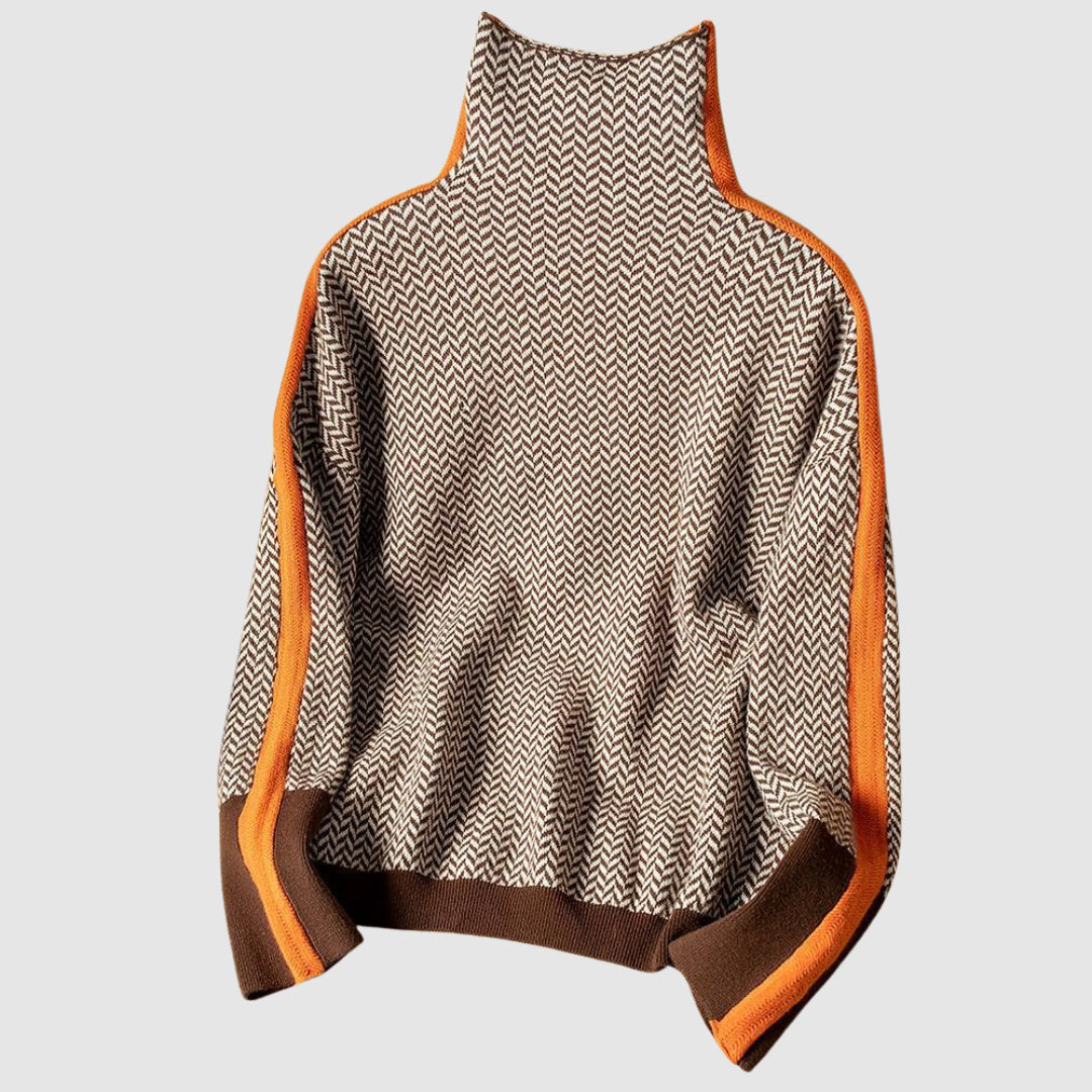 Elżbieta - Sweater with a high collar