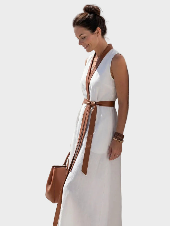 Lidia - Midi dress with contrasting detail