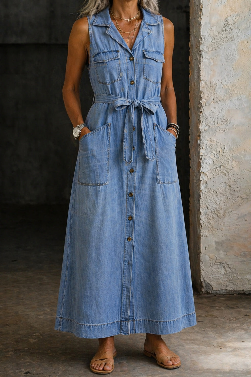 Sandra - Denim dress