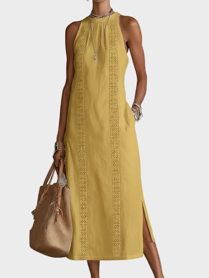 Jimena - linen midi dress