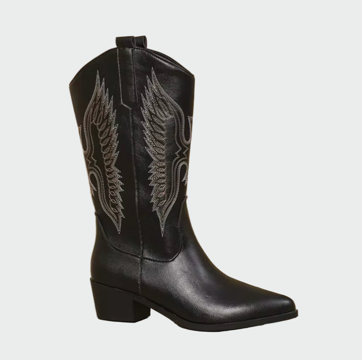 Elena - Leather Western Cowboy Boots