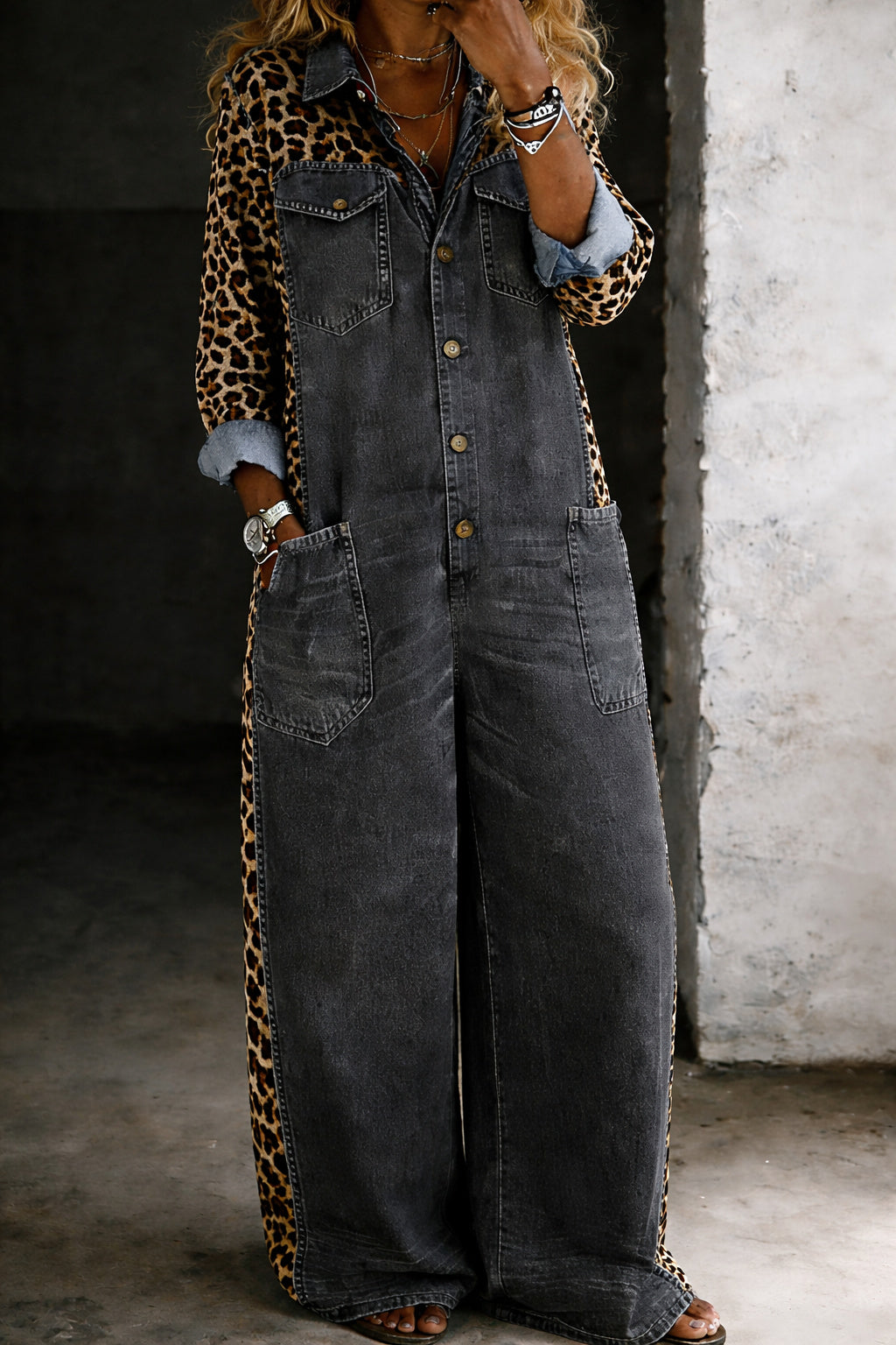 Iga - Denim overalls