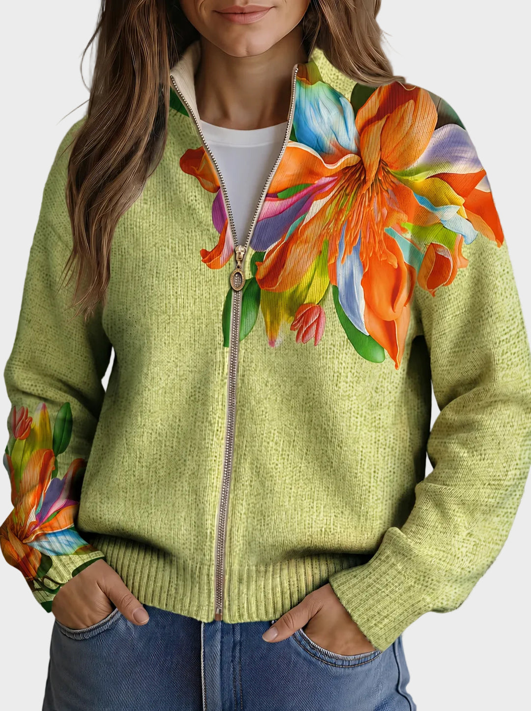 Sidonie - Vibrant tropical lily floral print