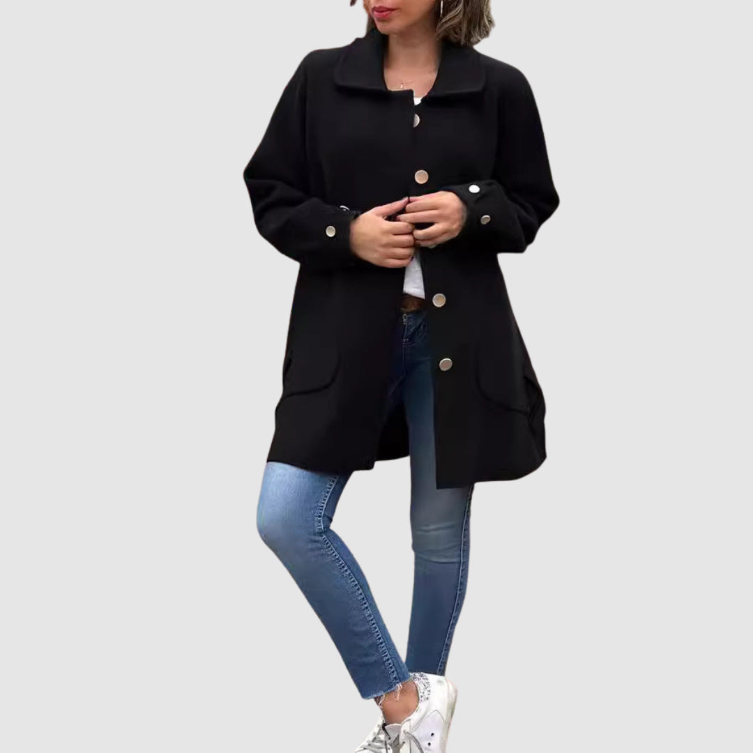 Martina - Classic oversize coat with buttons