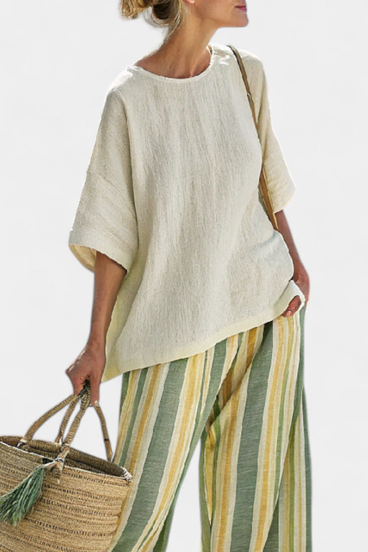 Olívia - Bamboo Linen Set in Olive Colour