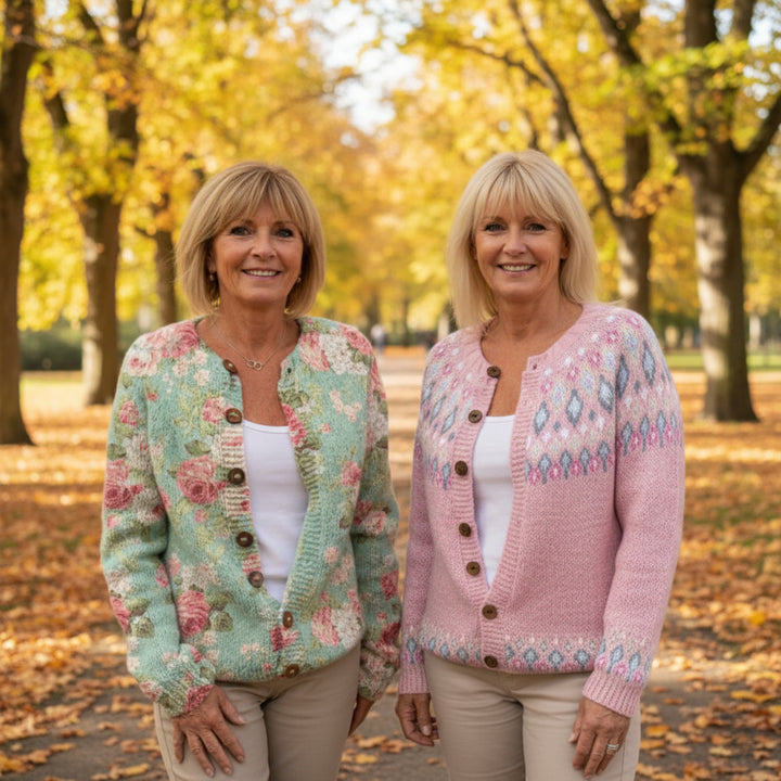 Eva - Autumn floral cardigan