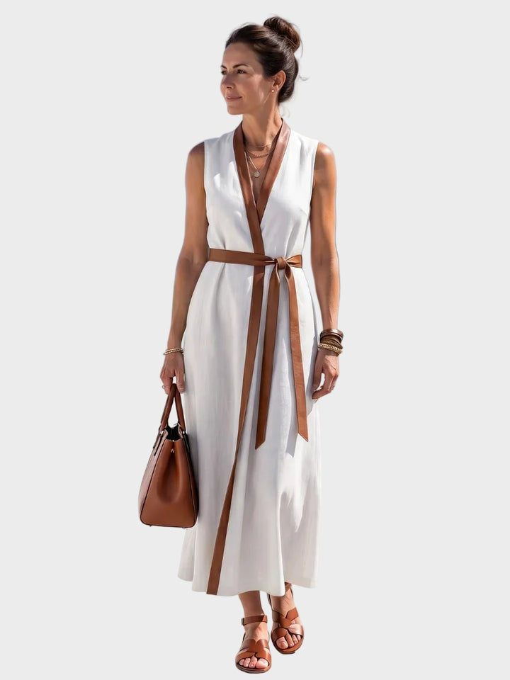 Lidia - Midi dress with contrasting detail