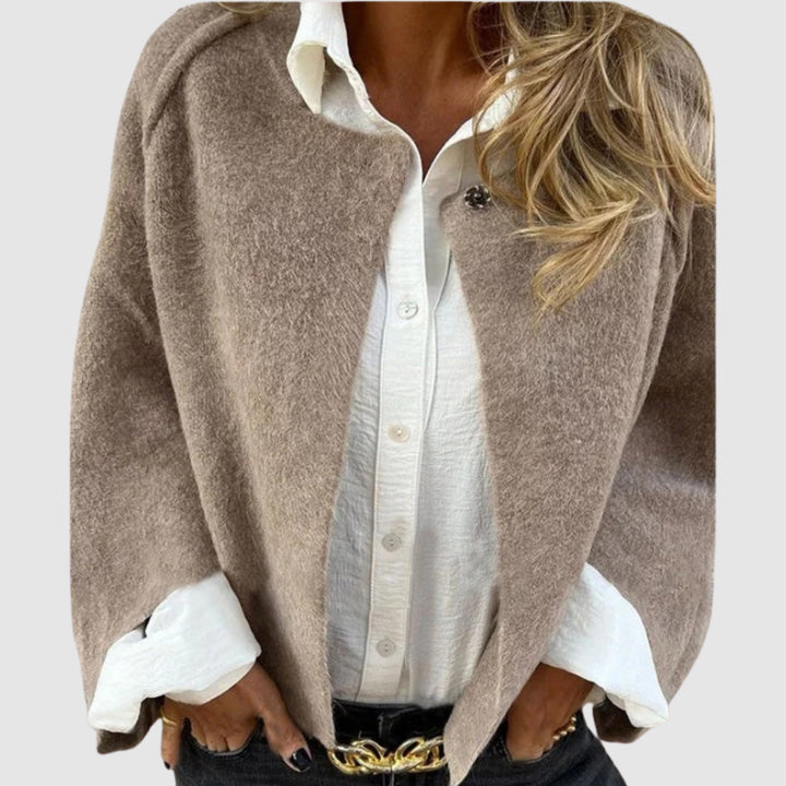Jasmína - Coat with a loose neckline