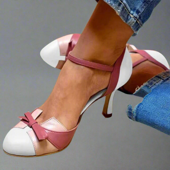 Bellarosa - Colourful sandals with knots and straps, with a round toe