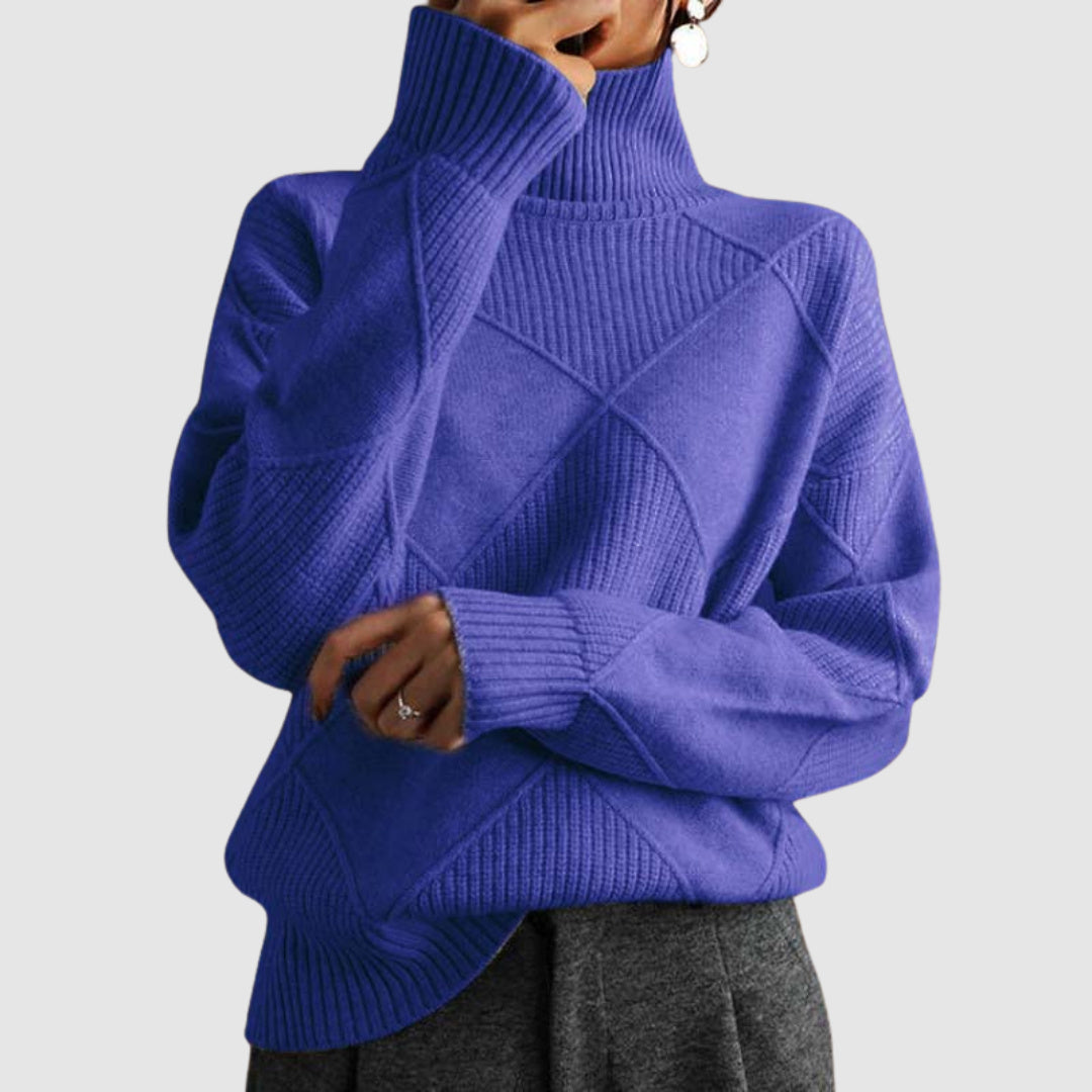 Ester - Textured turtleneck sweater