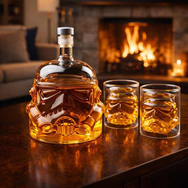 Whiskey carafe - Set with a carafe and glasses