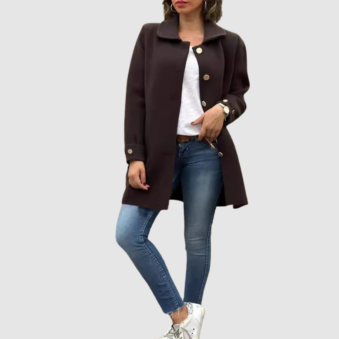 Martina - Classic oversize coat with buttons