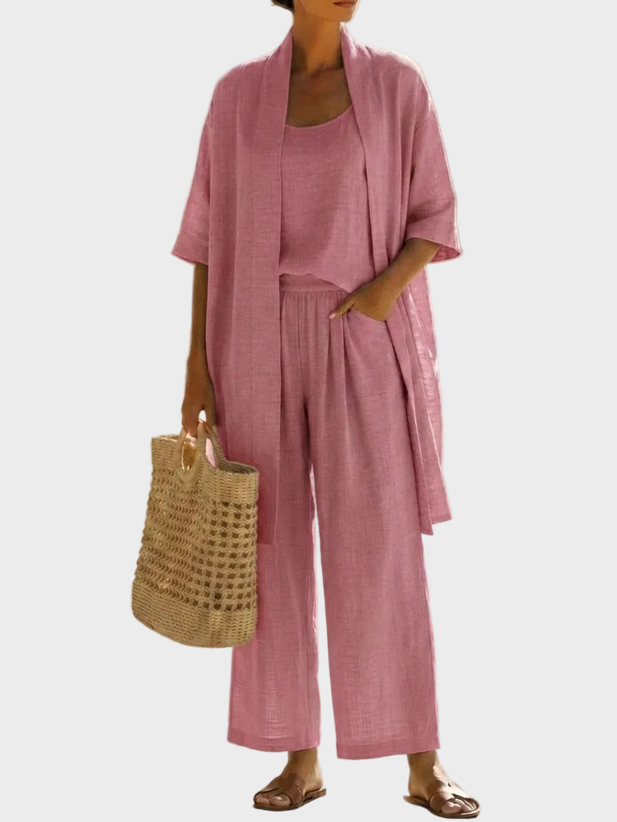 Linnea - Light linen set