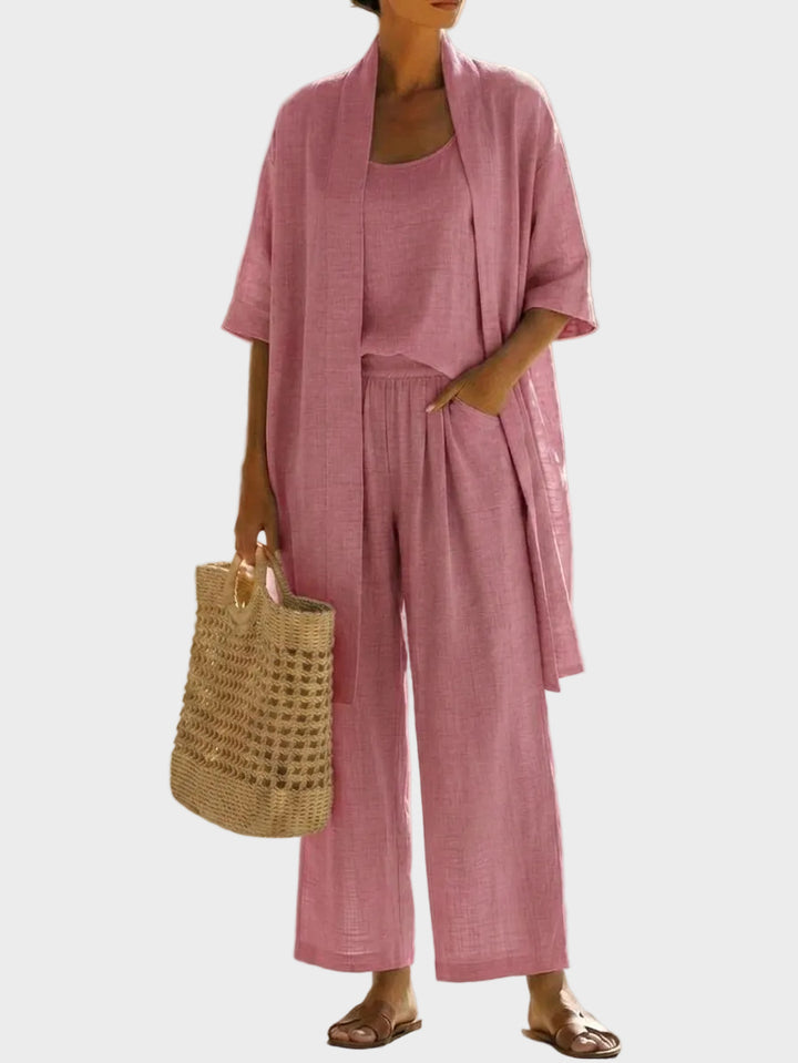 Linnea - Light linen set
