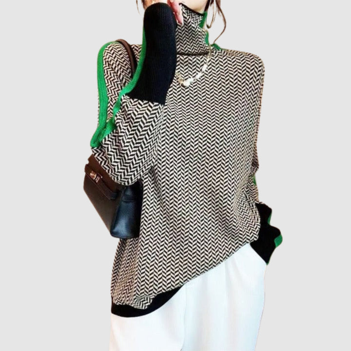 Elżbieta - Sweater with a high collar