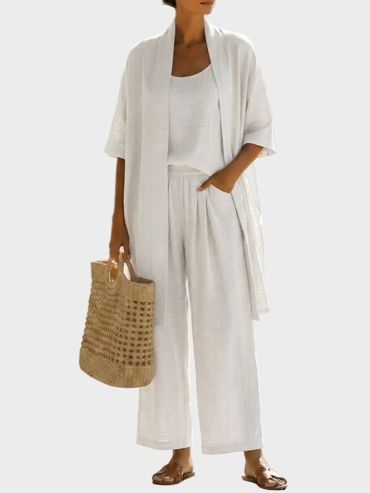 Linnea - Light linen set