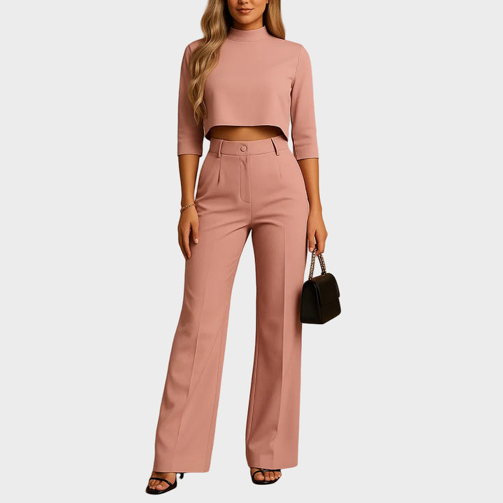 Mareen - Matching fall set with top and pants for women