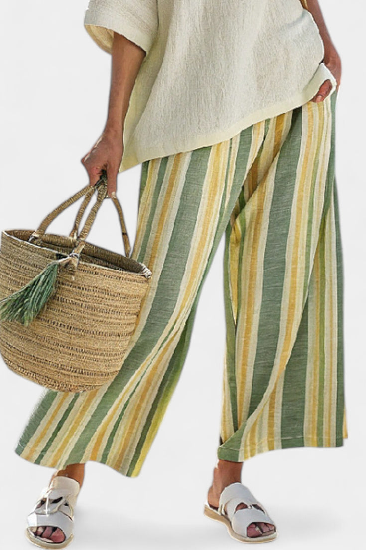 Olívia - Bamboo Linen Set in Olive Colour