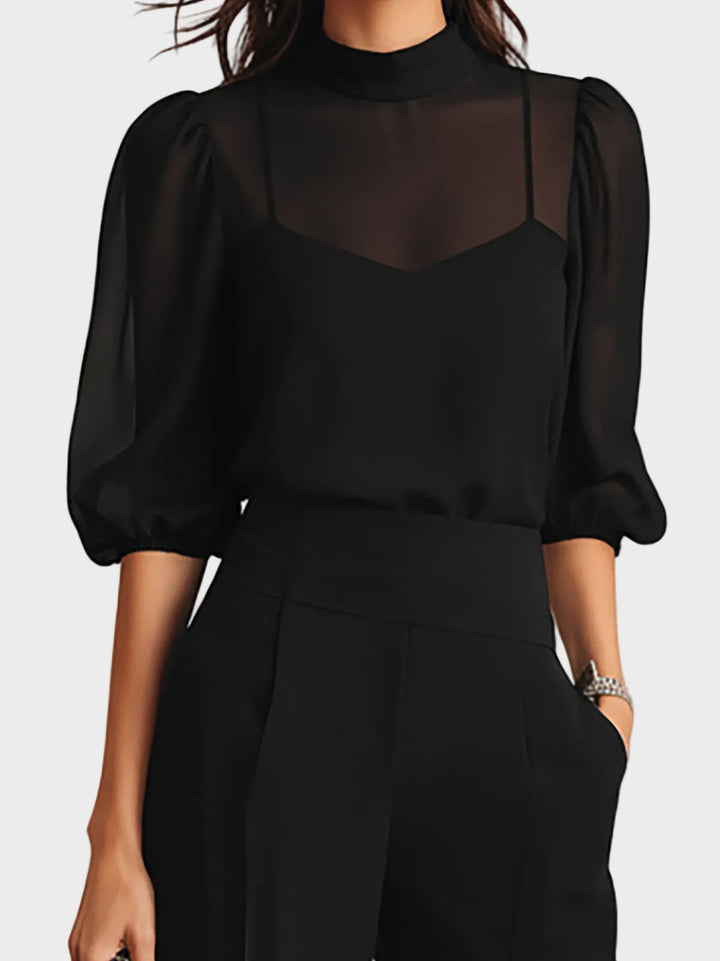 Clarisa – set with wide trousers