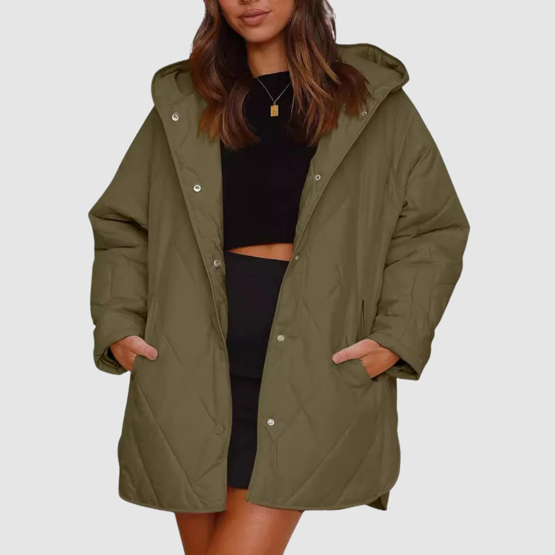 Kristýna - Excessively large winter coat with a hood