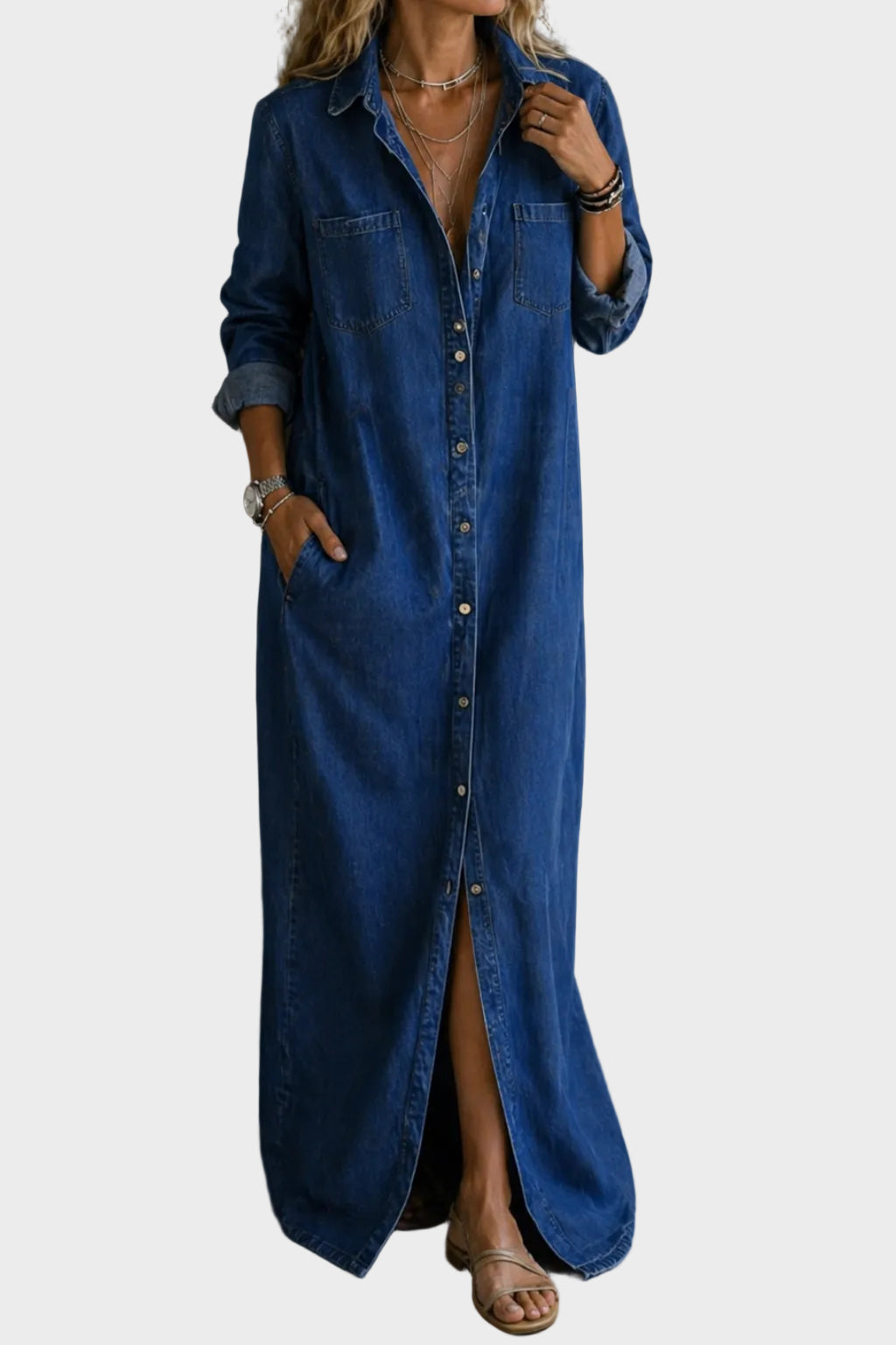 Delana - Dress With Buttons