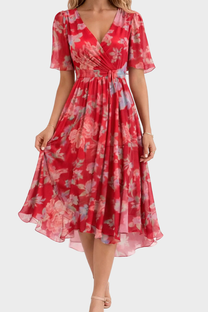 Mia - Elegant Floral Mini Dress