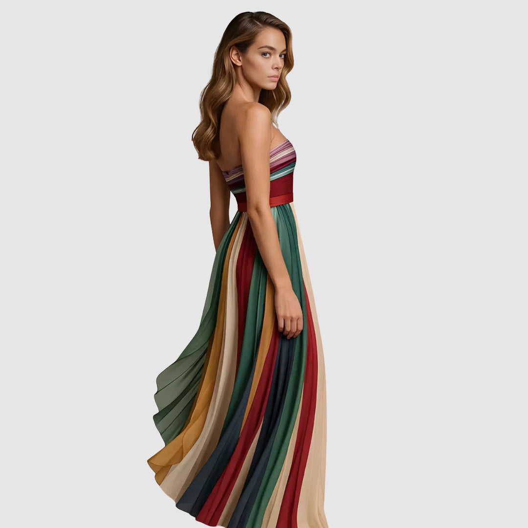 Sára - Colourful sleeveless dress