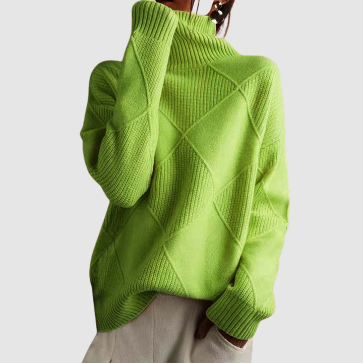 Ester - Textured turtleneck sweater