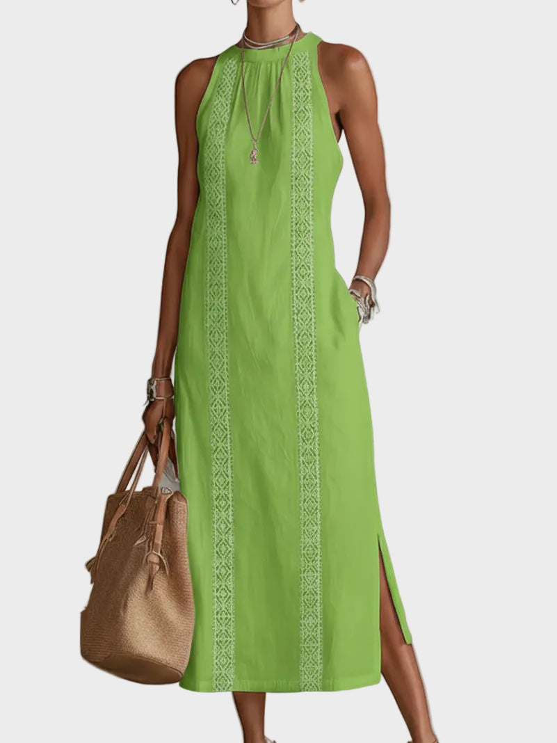 Jimena - linen midi dress