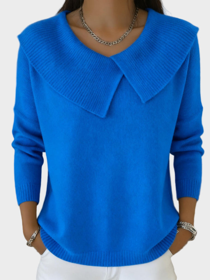 Lucia - Warm sweater with a soft collar