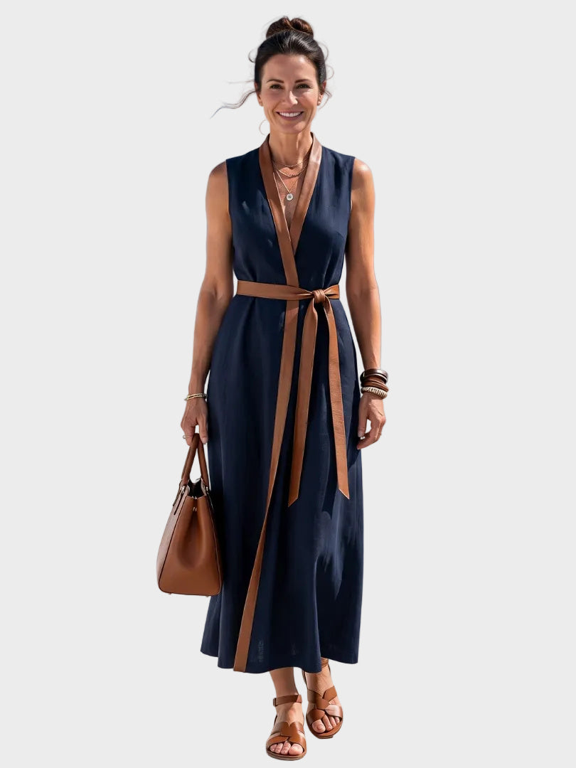 Lidia - Midi dress with contrasting detail