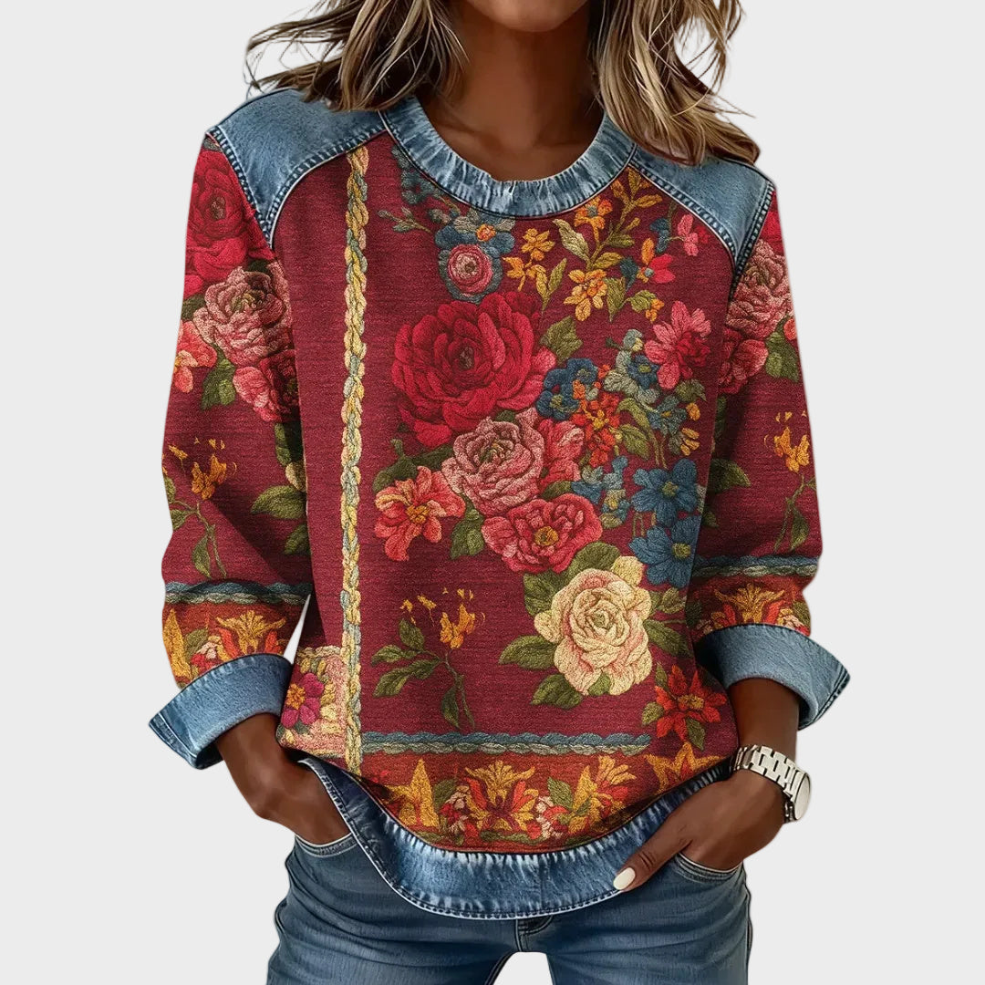 Pien - Sweatshirt with a floral print