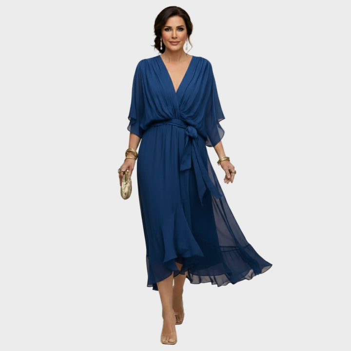 Monica Chiffon - V-neck dress