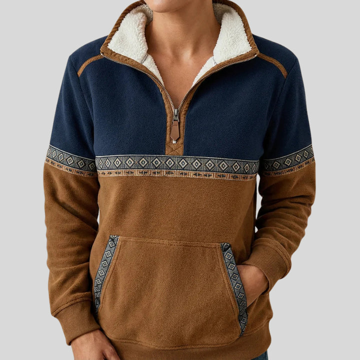 Ida - Cosy fleece with a half-zip