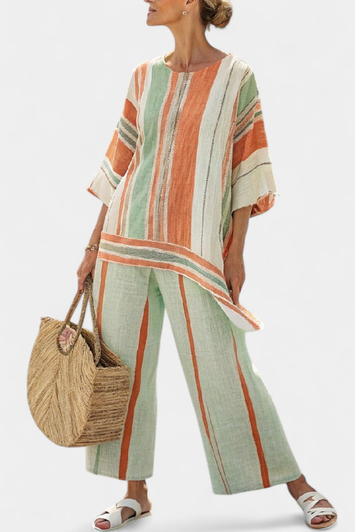 Dalila - Striped linen set